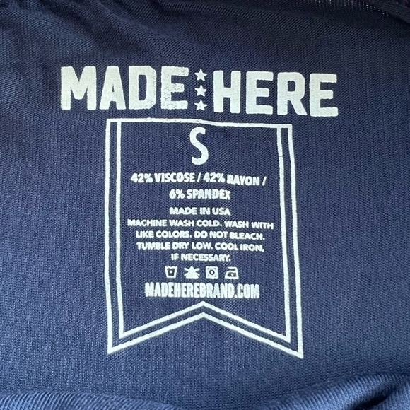 MADE HERE Men’s All American Boxer Brief Navy/Red - Picture 3 of 4